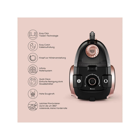 Aspirateur électrique Karaca Vantuz High Force, couleur or rose