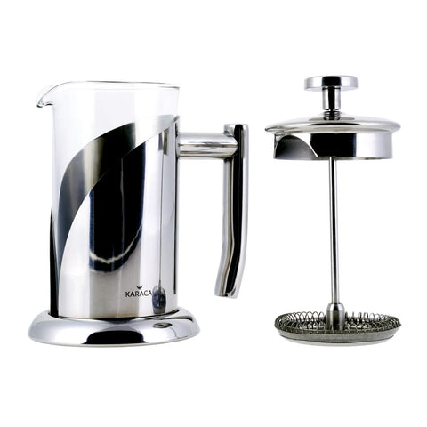 Cafetière à piston Karaca en verre borosilicate et acier inoxydable, 350 ml