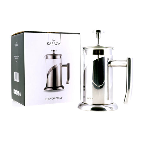 Cafetière à piston Karaca en verre borosilicate et acier inoxydable, 350 ml