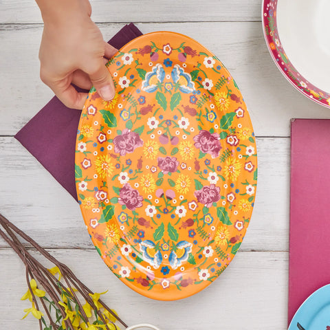 KARACA FLORES 30CM KAYIK TAB, MULTICOLOR
