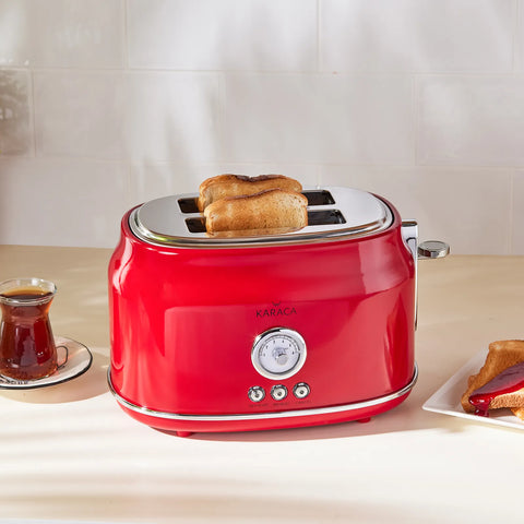 Grille-pain Karaca Retro, rouge