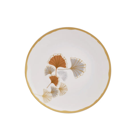 Service de table en porcelaine Karaca Gingko pour 6 personnes, 18 pièces