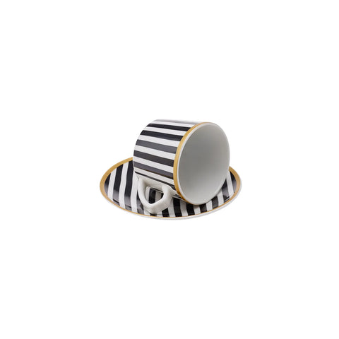 Coffret de tasses à expresso Karaca Chekers pour 6 personnes, 80 ml