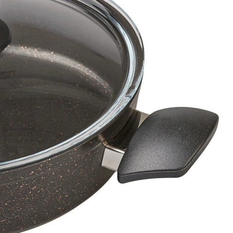 Ensemble de Cuisson Karaca Biogranit Noir et Or V1, 7 Pièces