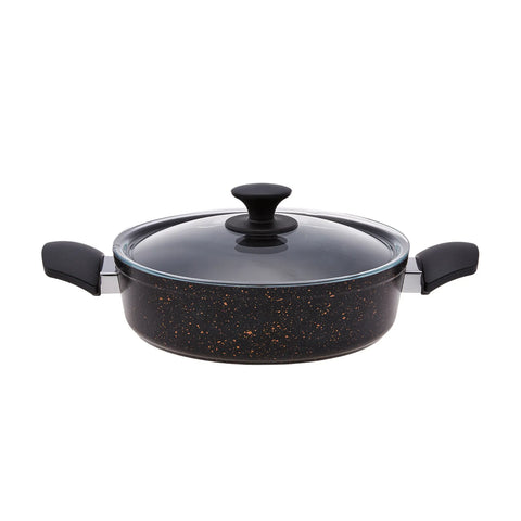 Ensemble de Cuisson Karaca Biogranit Noir et Or V1, 7 Pièces