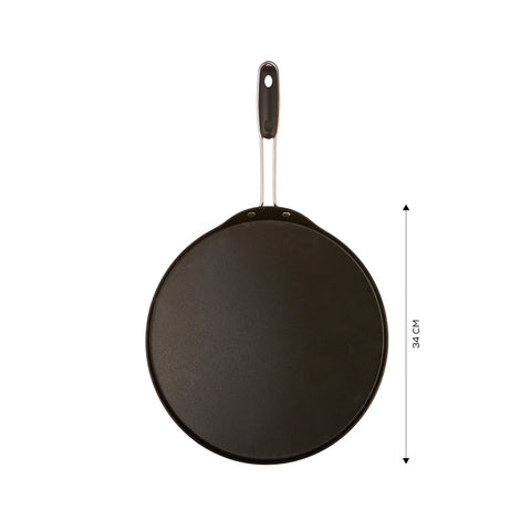 Poêle Karaca Love of Kitchen pour crêpes et lavash, 34 cm, noir