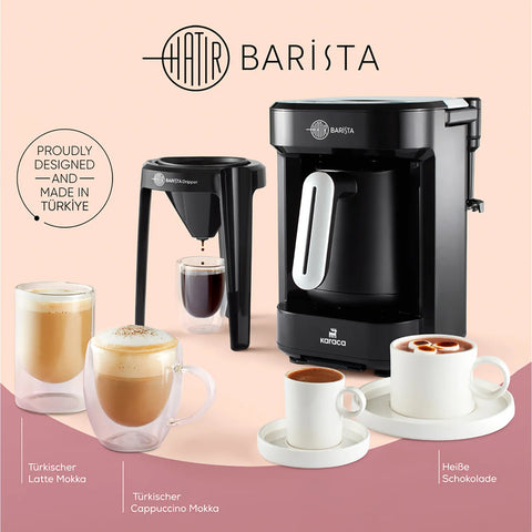 Machine à café turc et cappuccino Karaca Hatır Barista, anthracite