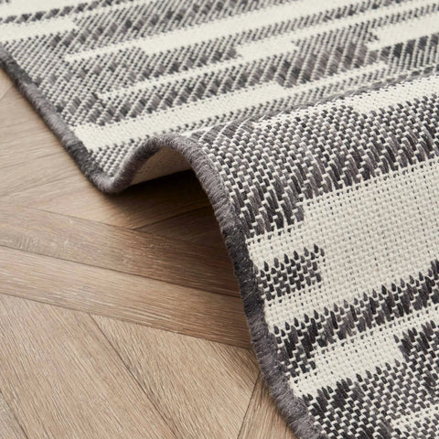 Tapis Kaşmir Halı Dogasever Night en coton recyclé, 120 x 180 cm