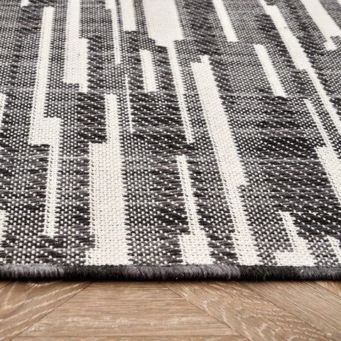 Tapis Kaşmir Halı Dogasever Night en coton recyclé, 120 x 180 cm