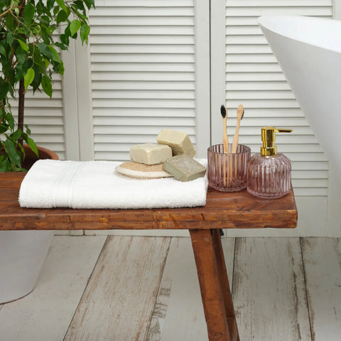 Serviette de bain Karaca Home Daily Soft 100% coton, 70x140 cm, blanc cassé