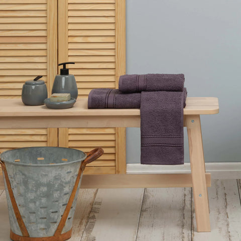 Serviette Karaca Home Daily Soft 100 % coton, 30 x 50 cm, anthracite