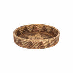 Plateau en rotin antique Karaca Home, 30 cm
