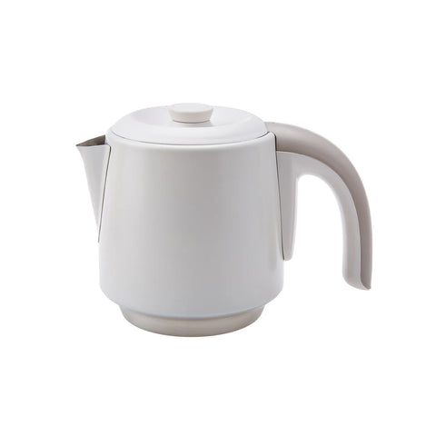 Théière Karaca Daystar 2 en 1 en acier, couleur latte
