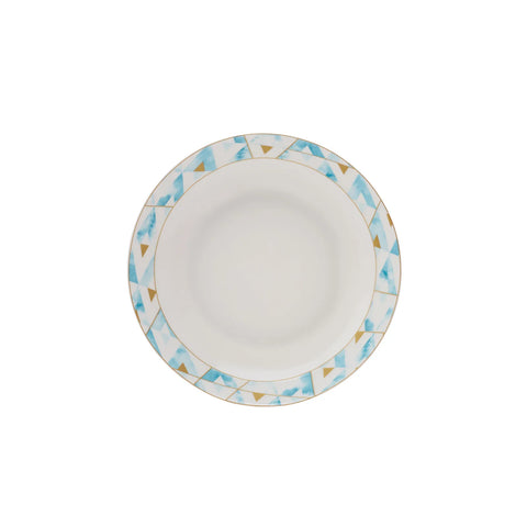 Service de table Karaca Aqua en porcelaine pour 6 personnes