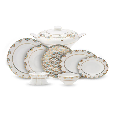 Service de table Karaca Fine Pearl Extra Dorothy pour 12 personnes, 62 pièces