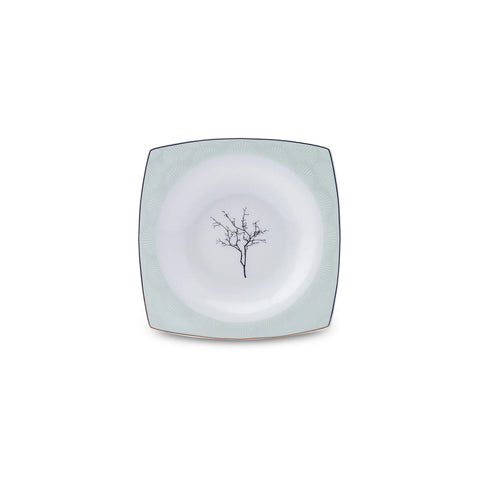Service Petit Déjeuner Karaca Fine Pearl Banyan pour 6 personnes, 26 pièces carrées/rectangulaires