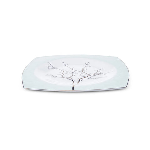 Service Petit Déjeuner Karaca Fine Pearl Banyan pour 6 personnes, 26 pièces carrées/rectangulaires