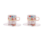 Coffret de tasses à café en porcelaine Karaca Fam, 2 personnes