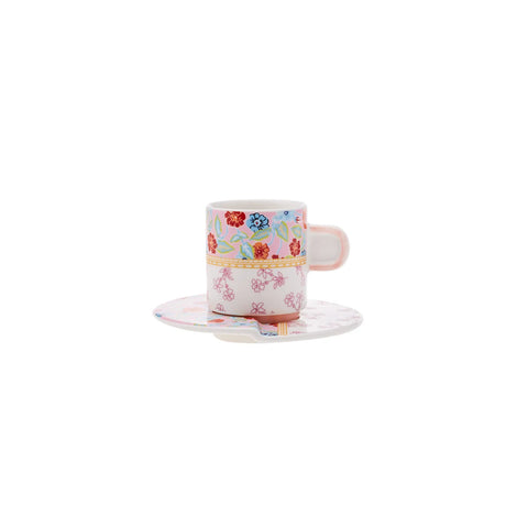 Coffret de tasses à café en porcelaine Karaca Fam, 2 personnes 