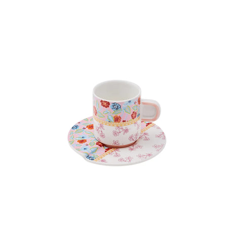 Coffret de tasses à café en porcelaine Karaca Fam, 2 personnes 