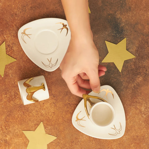 Coffret de tasses à café Karaca Ikon pour 2 personnes, 80 ml