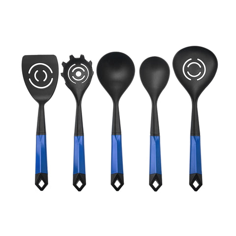 Ustensiles de service Karaca Hardy avec support, 6 pièces, bleu