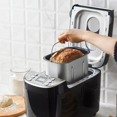 Karaca BakeXL – Machine à Pétrir, Machine à Confiture, Yaourtière, Machine à Pain Inox, 1500 g, Livre de Recettes avec 45 Recettes