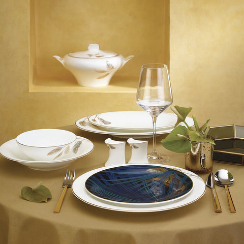 Service de table Karaca Fine Pearl Extra Selva pour 12 personnes, 62 pièces