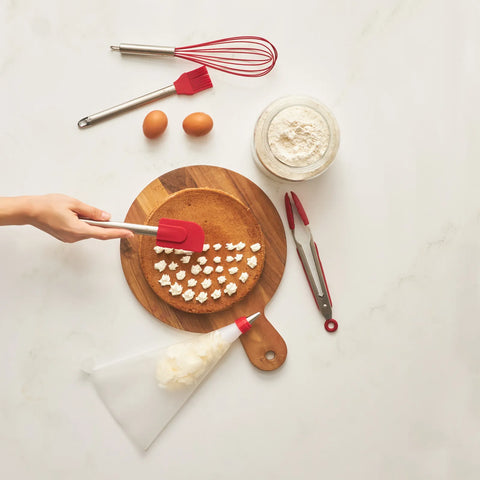 Ustensiles de service pour gâteaux Karaca Cake 10 pièces, rouge