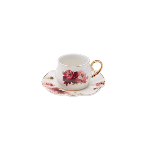KARACA ROSA 2 KİŞİLİK KAHVE FİNCA, BEYAZ