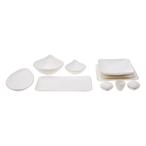 Service de table Karaca Elinor pour 6 personnes, 30 pièces, doré 