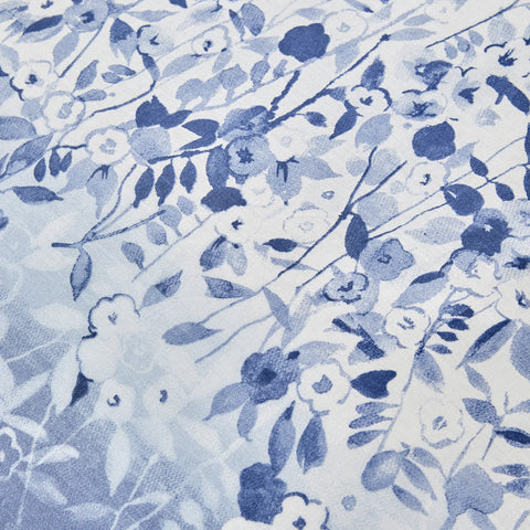 Parure de lit Karaca Home Amelia avec drap housse élastique et housse de couette 100 % coton pour lit simple, bleu