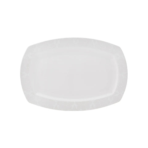 Service de table Karaca New Suha en porcelaine pour 12 personnes, 60 pièces carrées/rectangulaires, couleur crème
