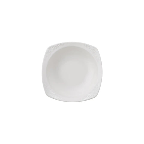 Service de table Karaca New Suha en porcelaine pour 12 personnes, 60 pièces carrées/rectangulaires, couleur crème