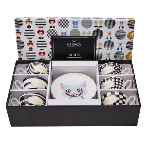 Coffret de tasses à café Karaca Alice pour 6 personnes, 80 ml