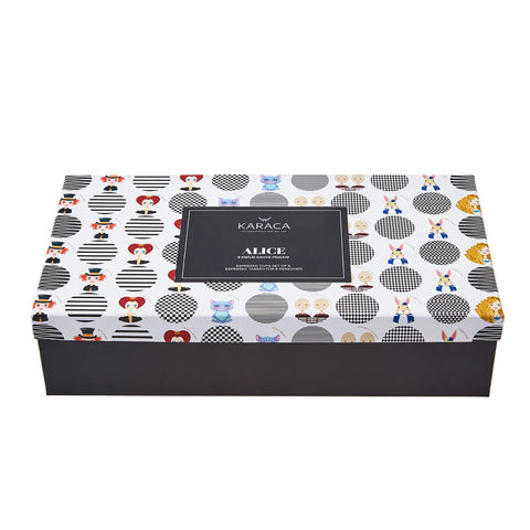Coffret de tasses à café Karaca Alice pour 6 personnes, 80 ml