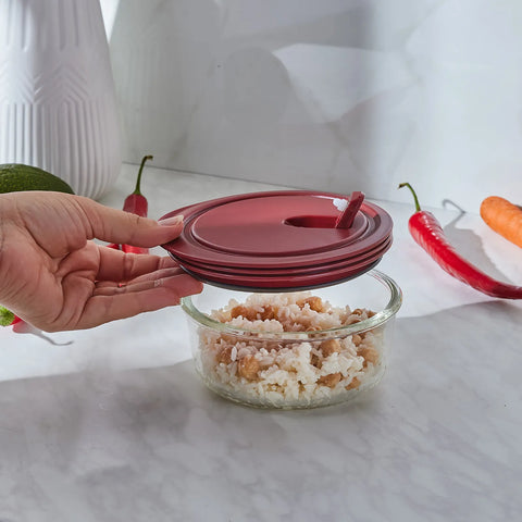 KARACA BORDO SAKLAMA KABI  0.6 LT, BORDO