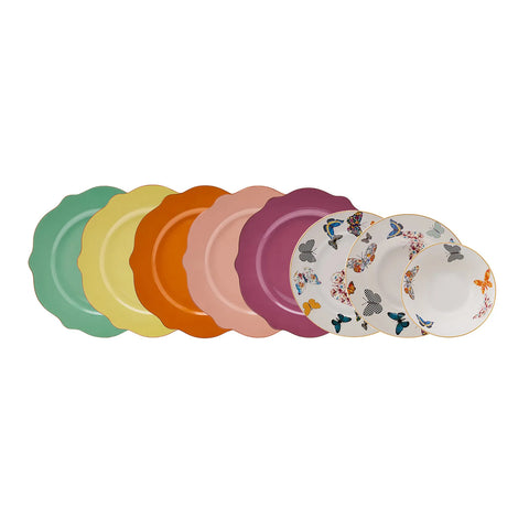Service de table en porcelaine Karaca Flying pour 6 personnes, 18 pièces
