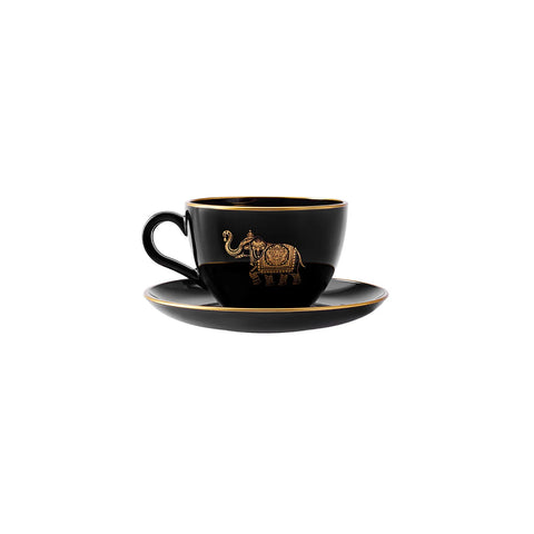 KARACA KATZZE 240 ML 6'LI ÇAY FİN, SİYAH