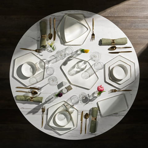 Karaca Red Carpet Collection Service de table Streamline Geo pour 12 personnes, 59 pièces