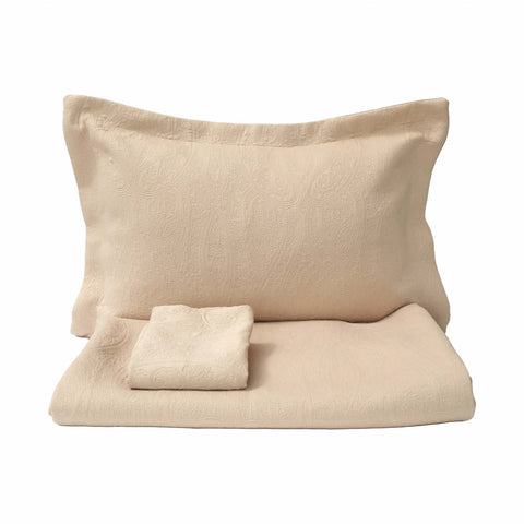 Parure de lit Karaca Home Lafel avec couverture pour lit double, beige