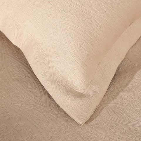 Parure de lit Karaca Home Lafel avec couverture pour lit double, beige