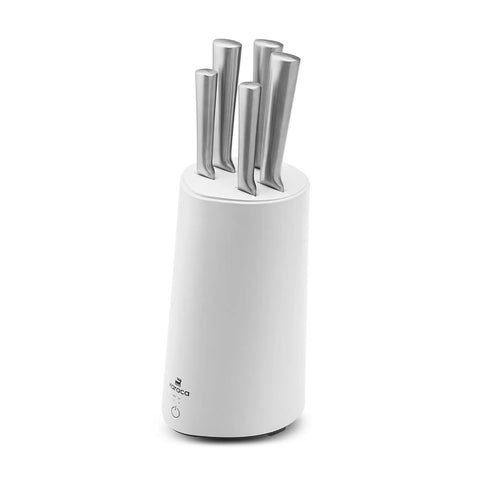 Karaca Meister Set de Couteaux avec Support Stérilisateur Blanc