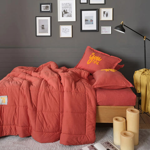 Karaca Home Motto Cotton Comfort Set double, corail