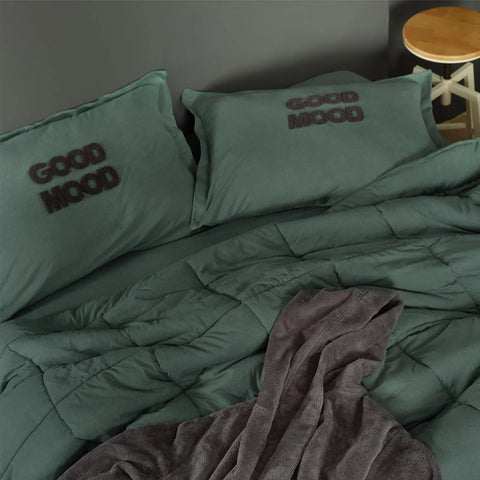 MOTTO PETROL DOUBLE COTTON COMFORT SET