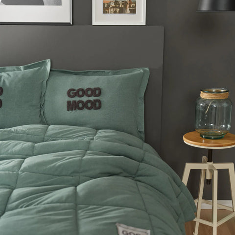 MOTTO PETROL DOUBLE COTTON COMFORT SET