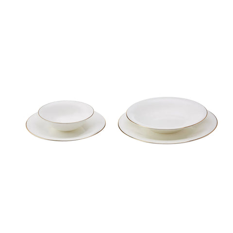Service de table Karaca Fine Pearl Diana pour 6 personnes, 24 pièces, doré