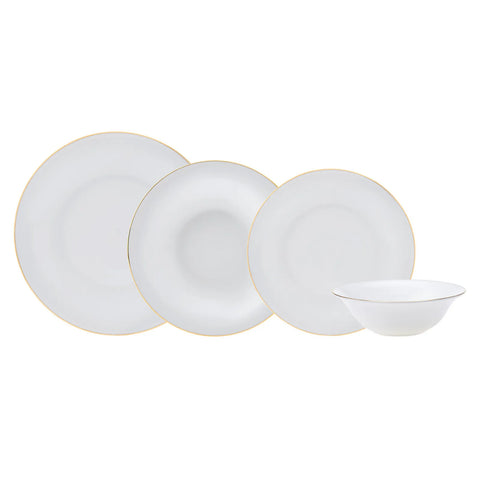 Service de table Karaca Fine Pearl Diana pour 6 personnes, 24 pièces, doré