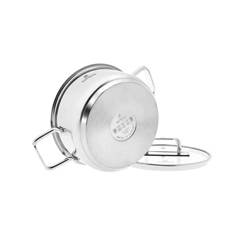 Batterie de cuisine Karaca Arya en acier taille moyenne, 6 pièces