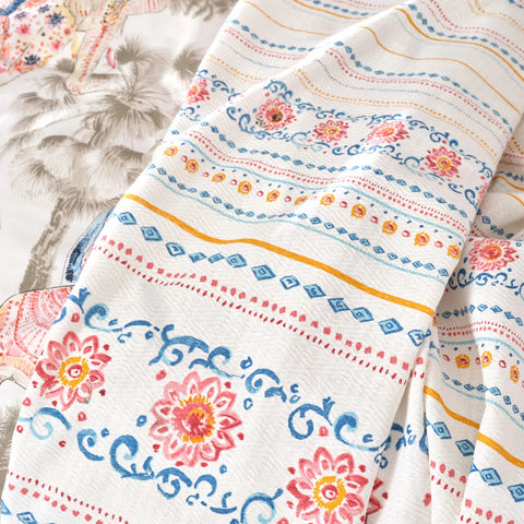 Parure de lit Karaca Home Nepal avec housse de couette 100 % coton pour lit double, couette et cadeau, rose
